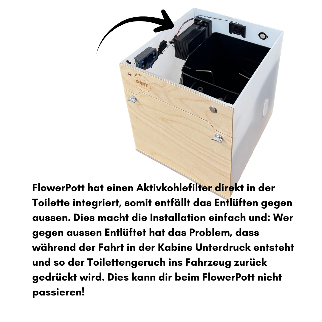 Kompost-Trenntoilette Flower Pott Magnolia