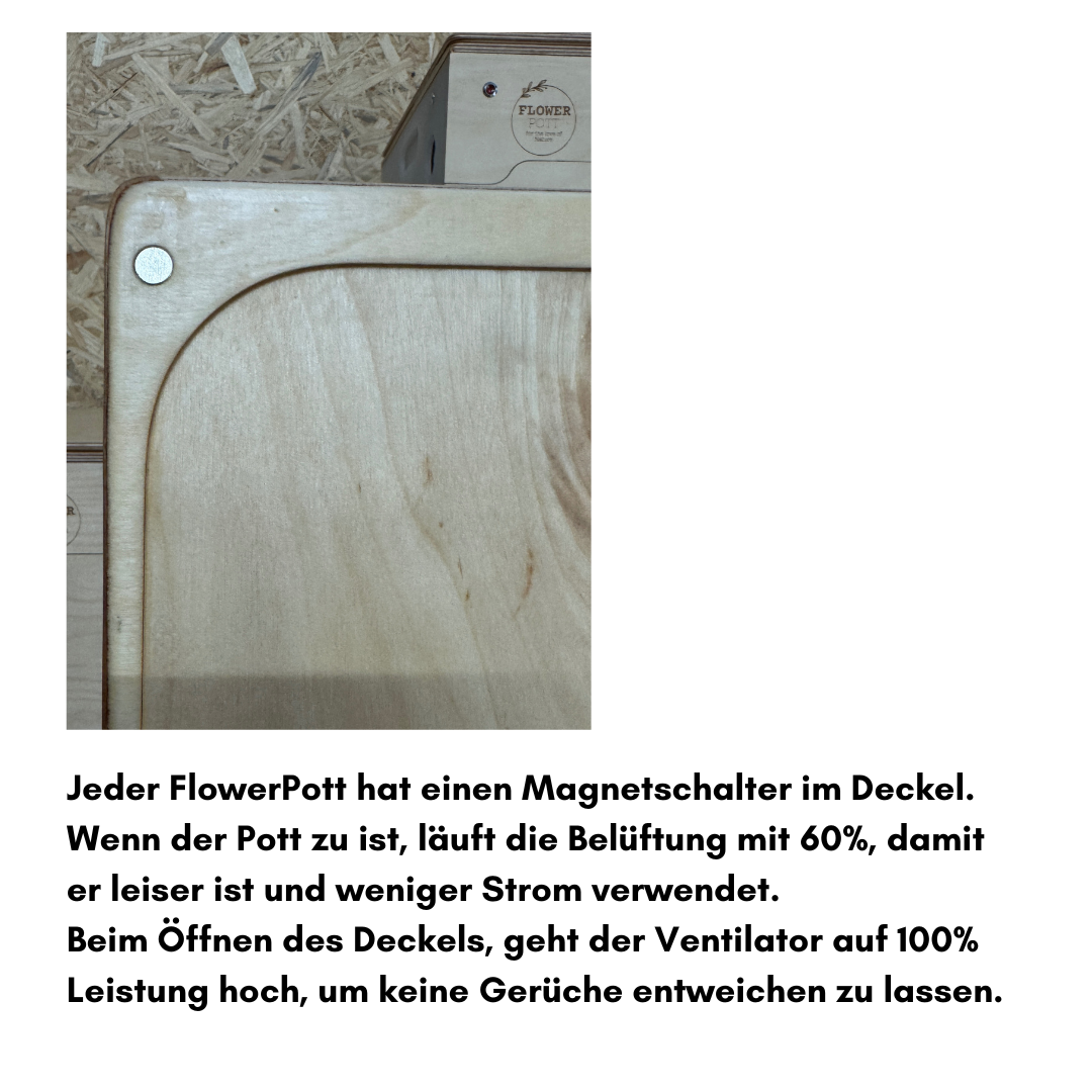 Kompost-Trenntoilette Flower Pott Magnolia